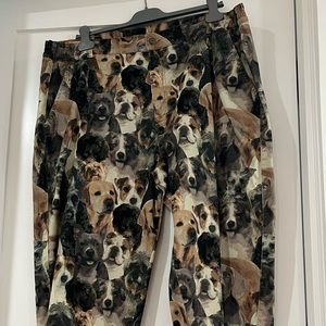 US18 Lazy Oaf dog print pants